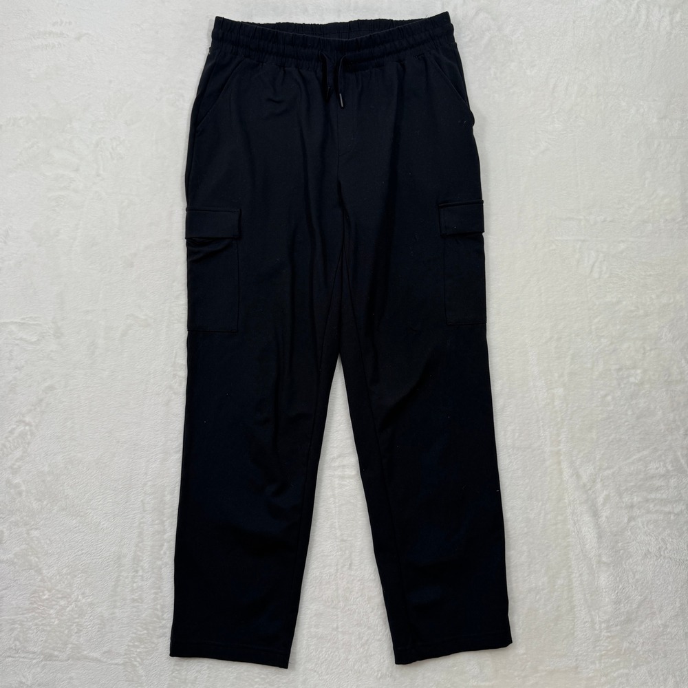 Mondetta Cargo Pants Mens M Black Performance Luxury Stretch Drawstring